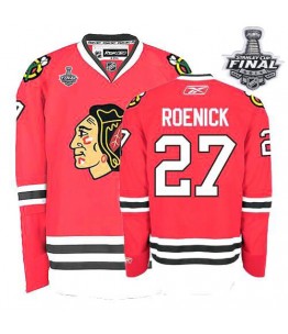 NHL Jeremy Roenick Chicago Blackhawks Authentic Home Stanley Cup Finals Reebok Jersey - Red