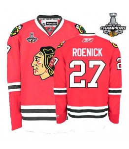 NHL Jeremy Roenick Chicago Blackhawks Premier 2013 Stanley Cup Champions Reebok Jersey - Red