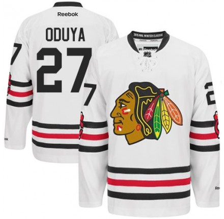 NHL Johnny Oduya Chicago Blackhawks Authentic 2015 Winter Classic Reebok Jersey - White
