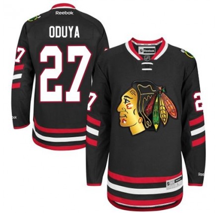 NHL Johnny Oduya Chicago Blackhawks Premier 2014 Stadium Series Reebok Jersey - Black