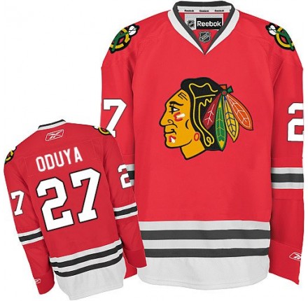 NHL Johnny Oduya Chicago Blackhawks Premier Home Reebok Jersey - Red