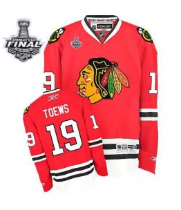 NHL Jonathan Toews Chicago Blackhawks Authentic Home Stanley Cup Finals Reebok Jersey - Red