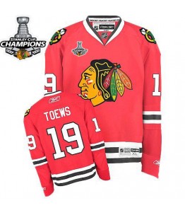 NHL Jonathan Toews Chicago Blackhawks Premier 2013 Stanley Cup Champions Reebok Jersey - Red