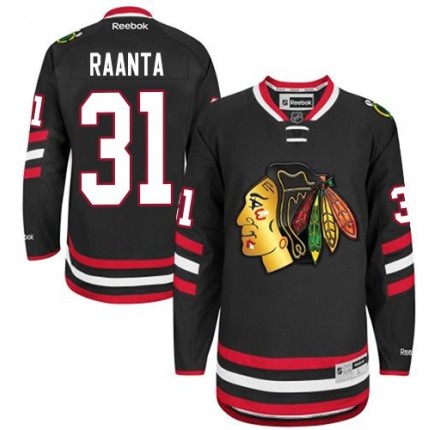 NHL Antti Raanta Chicago Blackhawks Premier 2014 Stadium Series Reebok Jersey - Black