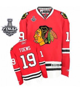 NHL Jonathan Toews Chicago Blackhawks Premier Home Stanley Cup Finals Reebok Jersey - Red