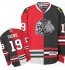 NHL Jonathan Toews Chicago Blackhawks Premier White Skull Split Fashion Reebok Jersey - Red/Black