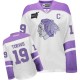 NHL Jonathan Toews Chicago Blackhawks Women's Authentic Thanksgiving Reebok Jersey - White/Purple