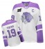NHL Jonathan Toews Chicago Blackhawks Women's Authentic Thanksgiving Reebok Jersey - White/Purple
