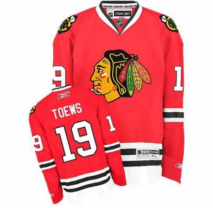 NHL Jonathan Toews Chicago Blackhawks Youth Authentic Home Reebok Jersey - Red