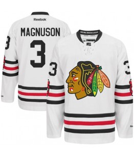 NHL Keith Magnuson Chicago Blackhawks Authentic 2015 Winter Classic Reebok Jersey - White