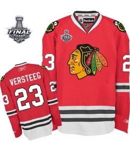 NHL Kris Versteeg Chicago Blackhawks Authentic Home Stanley Cup Finals Reebok Jersey - Red