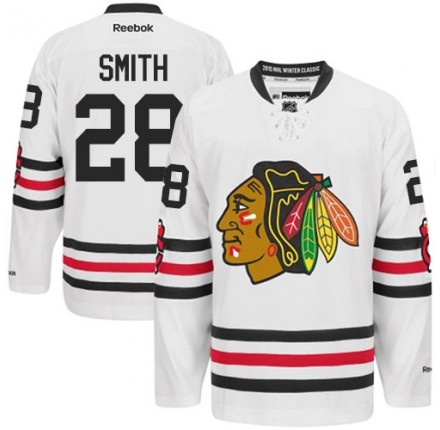 NHL Ben Smith Chicago Blackhawks Premier 2015 Winter Classic Reebok Jersey - White