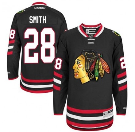 NHL Ben Smith Chicago Blackhawks Authentic 2014 Stadium Series Reebok Jersey - Black
