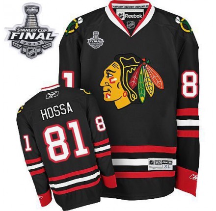 NHL Marian Hossa Chicago Blackhawks Premier Third Stanley Cup Finals Reebok Jersey - Black