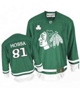 NHL Marian Hossa Chicago Blackhawks Authentic St Patty's Day Reebok Jersey - Green