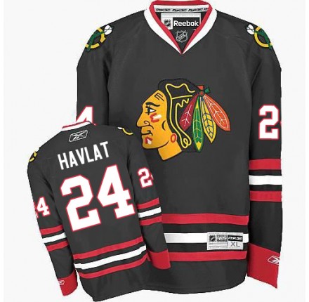 NHL Martin Havlat Chicago Blackhawks Authentic Third Reebok Jersey - Black