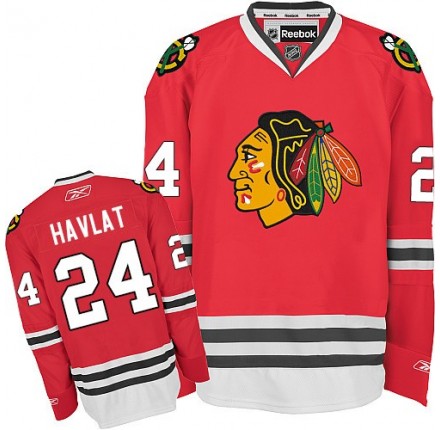 NHL Martin Havlat Chicago Blackhawks Authentic Home Reebok Jersey - Red