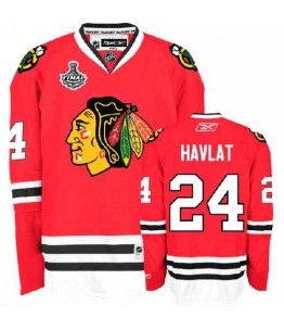 NHL Martin Havlat Chicago Blackhawks Premier Home Stanley Cup Finals Reebok Jersey - Red