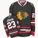 NHL Michael Jordan Chicago Blackhawks Authentic Third Reebok Jersey - Black