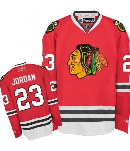 NHL Michael Jordan Chicago Blackhawks Premier Home Reebok Jersey - Red
