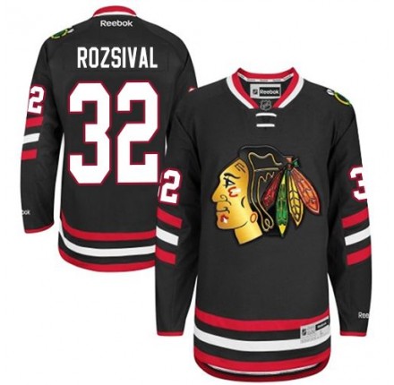 NHL Michal Rozsival Chicago Blackhawks Authentic 2014 Stadium Series Reebok Jersey - Black
