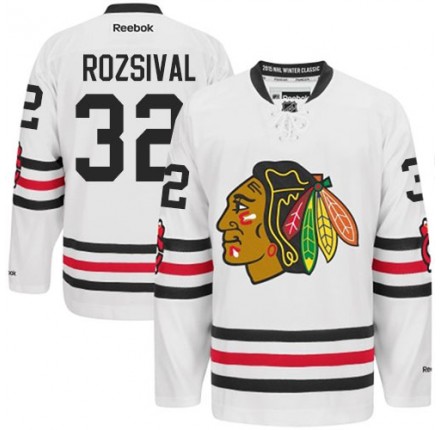 NHL Michal Rozsival Chicago Blackhawks Authentic 2015 Winter Classic Reebok Jersey - White