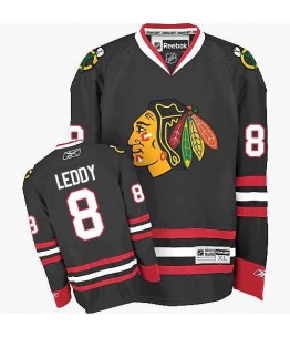 NHL Nick Leddy Chicago Blackhawks Authentic Third Reebok Jersey - Black