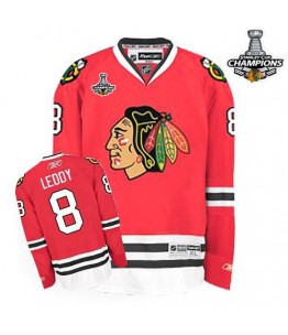 NHL Nick Leddy Chicago Blackhawks Authentic 2013 Stanley Cup Champions Reebok Jersey - Red