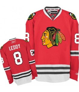 NHL Nick Leddy Chicago Blackhawks Authentic Home Reebok Jersey - Red