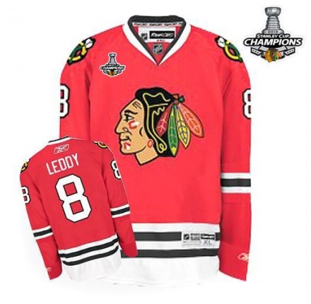 NHL Nick Leddy Chicago Blackhawks Premier 2013 Stanley Cup Champions Reebok Jersey - Red