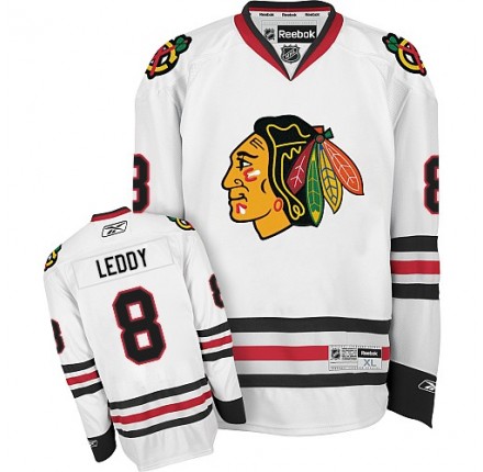 NHL Nick Leddy Chicago Blackhawks Authentic Away Reebok Jersey - White