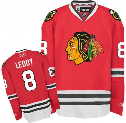 NHL Nick Leddy Chicago Blackhawks Youth Premier Home Reebok Jersey - Red