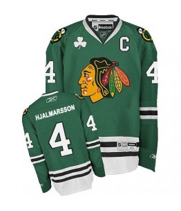 NHL Niklas Hjalmarsson Chicago Blackhawks Premier Reebok Jersey - Green