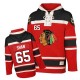NHL Andrew Shaw Chicago Blackhawks Old Time Hockey Authentic Sawyer Hooded Sweatshirt Jersey - Red
