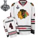 NHL Niklas Hjalmarsson Chicago Blackhawks Authentic Away Stanley Cup Finals Reebok Jersey - White
