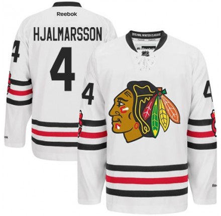 NHL Niklas Hjalmarsson Chicago Blackhawks Authentic 2015 Winter Classic Reebok Jersey - White