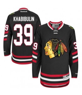 NHL Nikolai Khabibulin Chicago Blackhawks Premier 2014 Stadium Series Reebok Jersey - Black