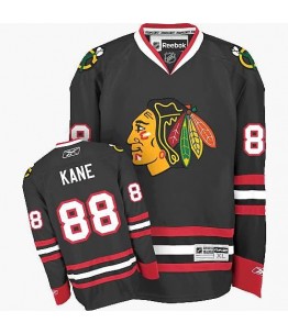 NHL Patrick Kane Chicago Blackhawks Authentic Third Reebok Jersey - Black