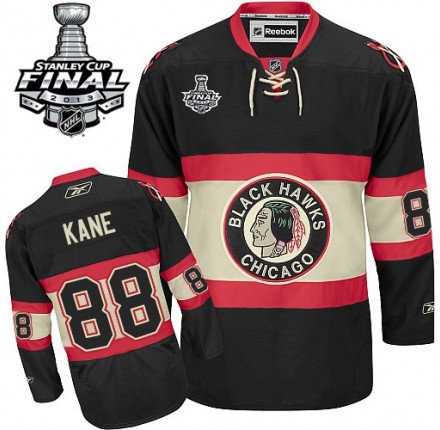 NHL Patrick Kane Chicago Blackhawks Premier New Third Stanley Cup Finals Reebok Jersey - Black