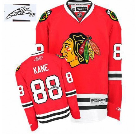 NHL Patrick Kane Chicago Blackhawks Authentic Home Autographed Reebok Jersey - Red