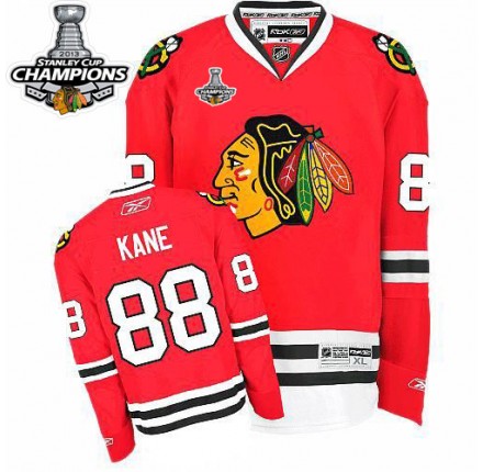 NHL Patrick Kane Chicago Blackhawks Premier 2013 Stanley Cup Champions Reebok Jersey - Red