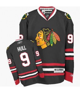 NHL Bobby Hull Chicago Blackhawks Authentic Third Reebok Jersey - Black