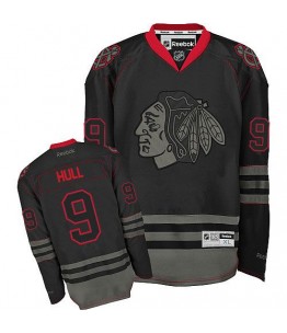 NHL Bobby Hull Chicago Blackhawks Authentic Reebok Jersey - Black Ice