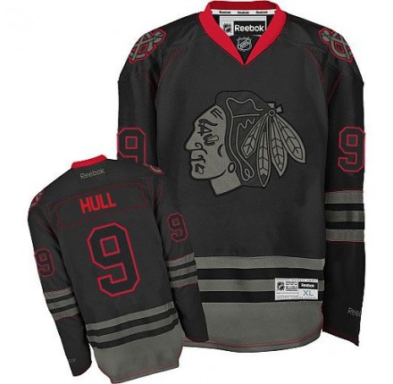 NHL Bobby Hull Chicago Blackhawks Authentic Reebok Jersey - Black Ice