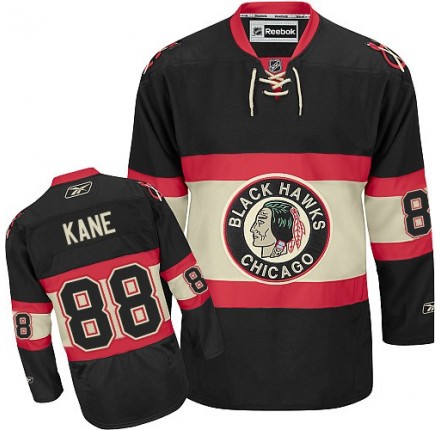 NHL Patrick Kane Chicago Blackhawks Youth Authentic New Third Reebok Jersey - Black
