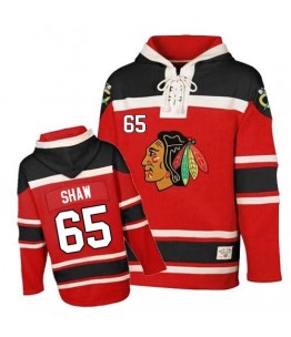 NHL Andrew Shaw Chicago Blackhawks Old Time Hockey Premier Sawyer Hooded Sweatshirt Jersey - Red