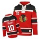 NHL Patrick Sharp Chicago Blackhawks Old Time Hockey Authentic Sawyer Hooded Sweatshirt Jersey - Red