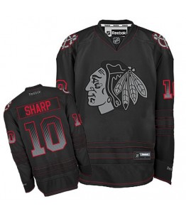 NHL Patrick Sharp Chicago Blackhawks Authentic Accelerator Reebok Jersey - Black