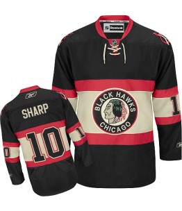 NHL Patrick Sharp Chicago Blackhawks Authentic New Third Reebok Jersey - Black