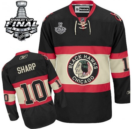 NHL Patrick Sharp Chicago Blackhawks Premier New Third Stanley Cup Finals Reebok Jersey - Black